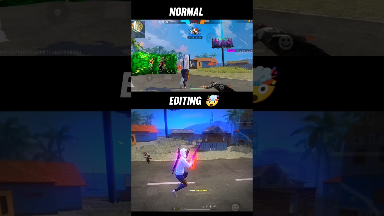 Normal + Editing 🤯 Free Fire Capcut Edit