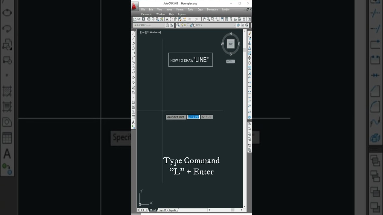 Autocad Draw Line | Technical Ustad
