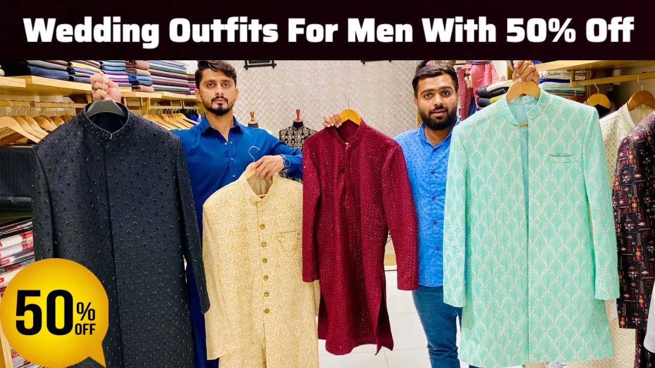 50% Off Discount Offer on Wedding Outfits For Men | Mendi Outfits | Nikah Outfits | Walima Outfits