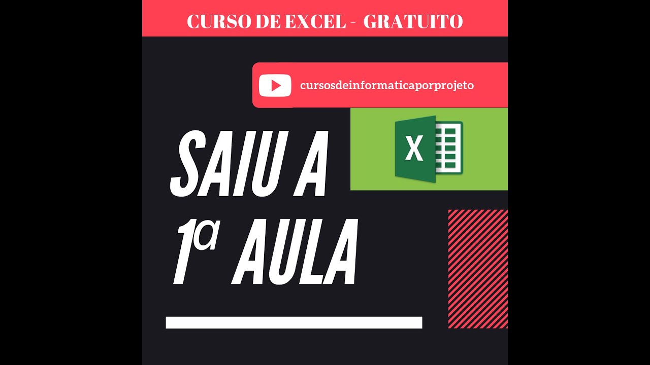 Curso de Excel - 1 aula - Introdução