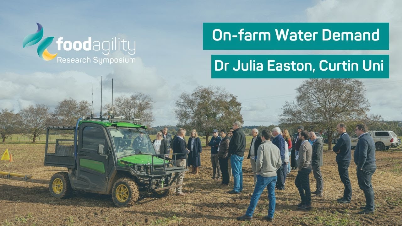 On Farm Water Demand: Dr Julia Easton, Curtin University