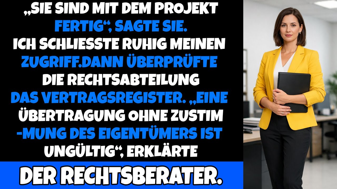 „Sie sind mit dem Projekt fertig“ – doch das Vertragsregister hatte einen stillen Zeugen