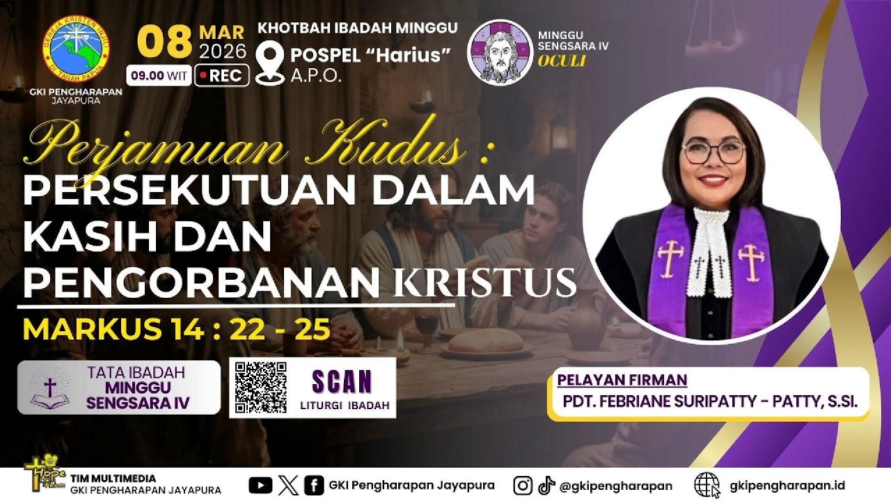 (8 Maret 2026) IBDAH MINGGU SENGSARA IV 