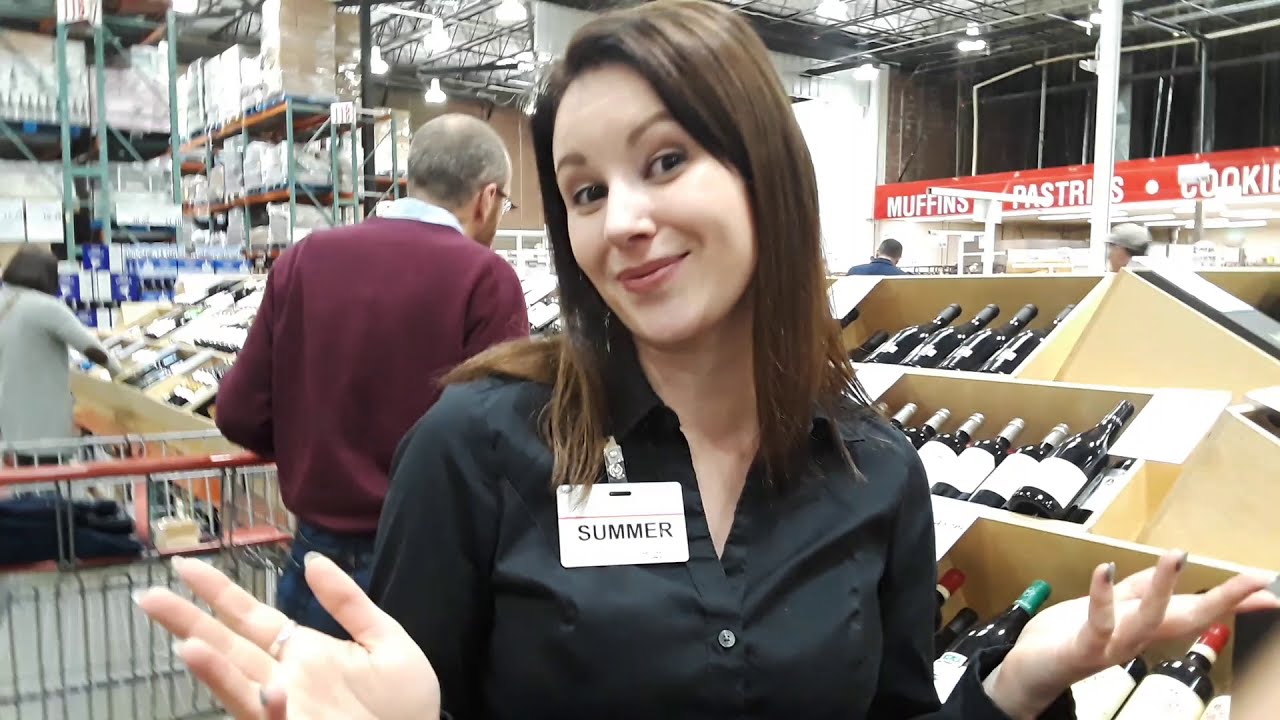 My daughter working 4 Dom Perignon Champagne demo. Costco Issaquah, Washington