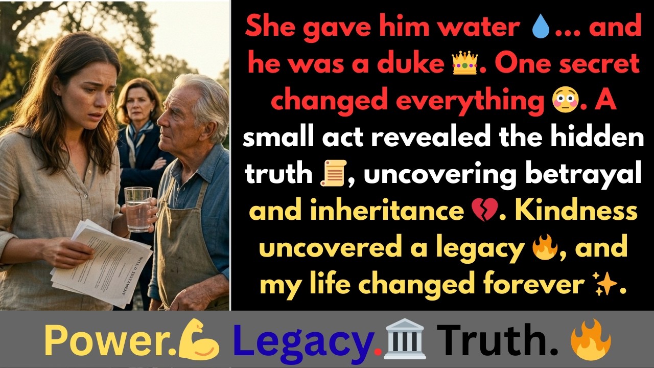 The Glass of Water That Revealed a Duke  Emotional Family Betrayal Story