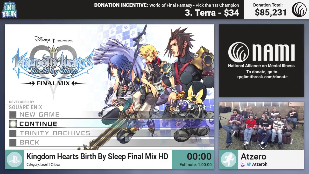 Kingdom Hearts: Birth by Sleep Final Mix (Ventus Critical) by Atzero (RPG Limit Break 2017 Part 45)