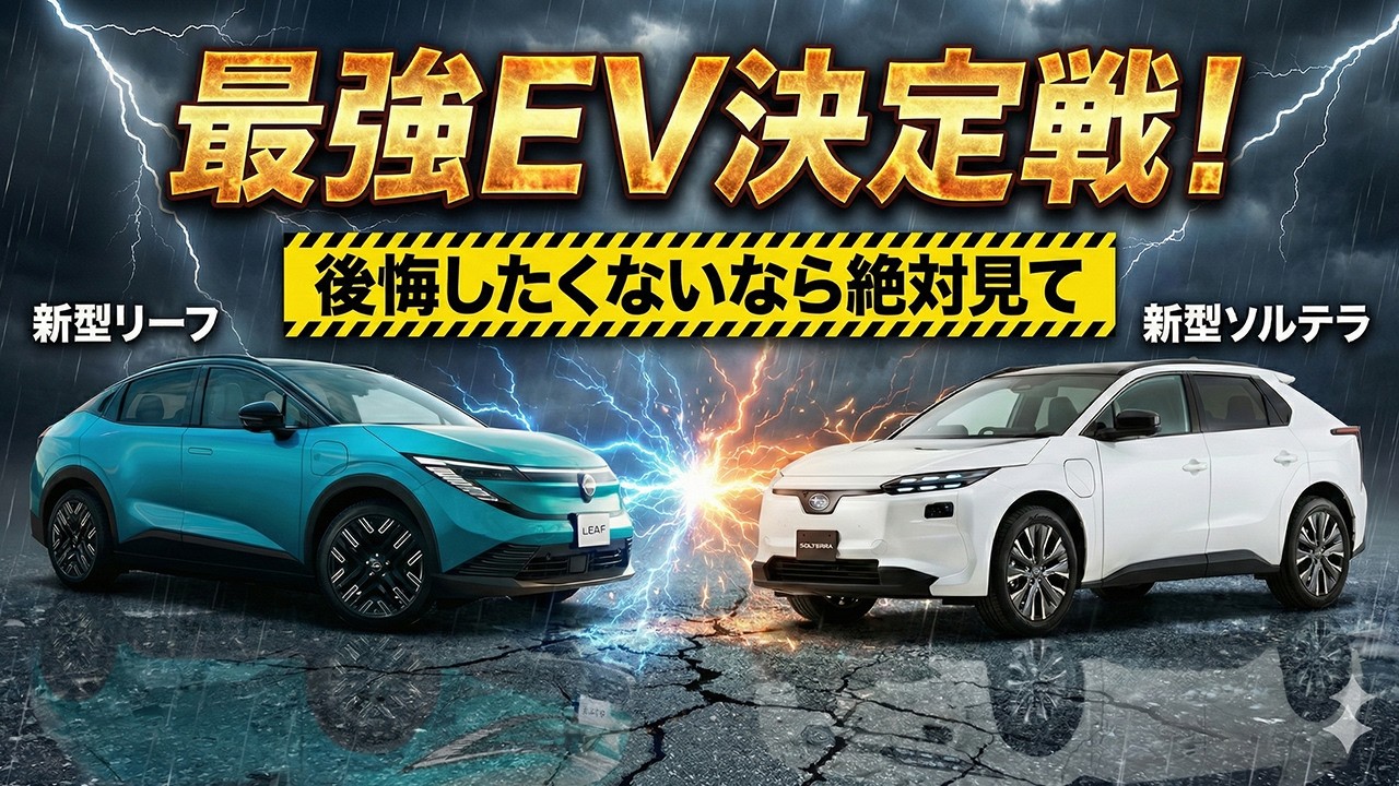 最強EV決定戦！新型リーフとソルテラ、後悔したくないなら絶対見て