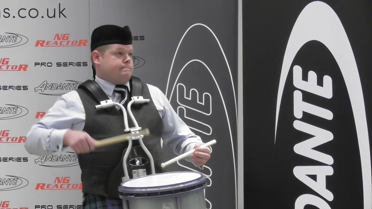 World Solo Drumming Championships 2018 Adult Final MSR Derek Cooper