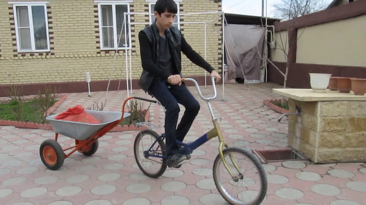 Прицеп к велосипеду -  простое устройство.