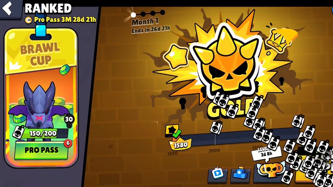 THE NEW PRO PASS IS HERE CROW SKIN AND RANKED GAMEPLAY || BRAWL STARS 