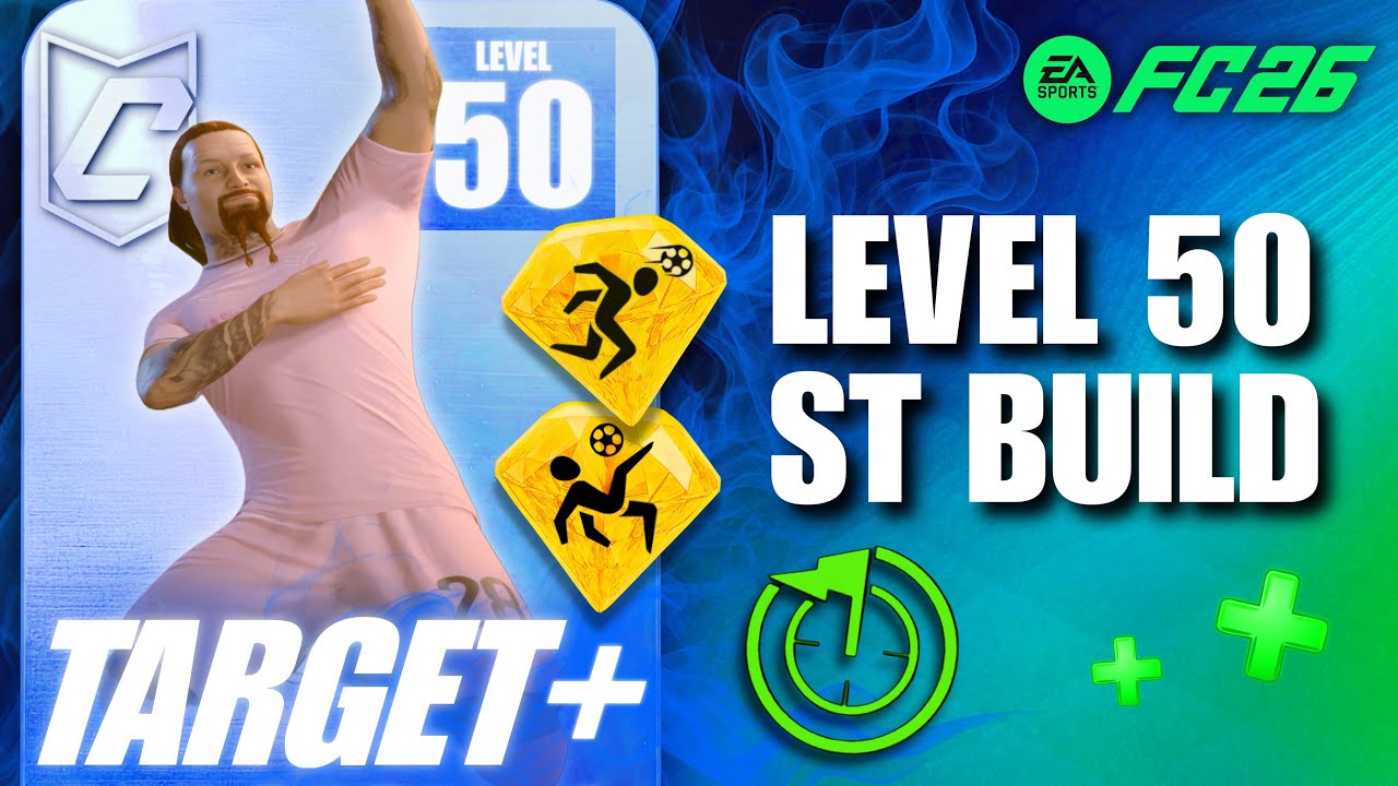 CRAZY AERIAL THREAT! Best Level 50 Target+ Build in FC 26 Clubs!