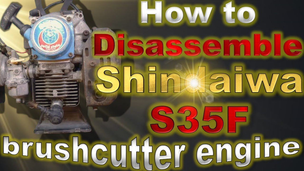 Как разобрать двигатель кустореза shindaiwa S35F