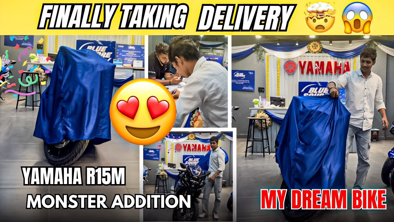 Finally Taking Delivery My Dream Bike 🥰 Yamaha R15M Carbon Fiber Edition 🔥| R1M1000VLOG #r15