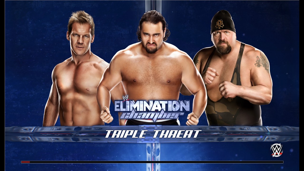 WWE 2k15 Triple Threat (интернациональный пояс) Rusev - Chris Jericho - Big Show 11