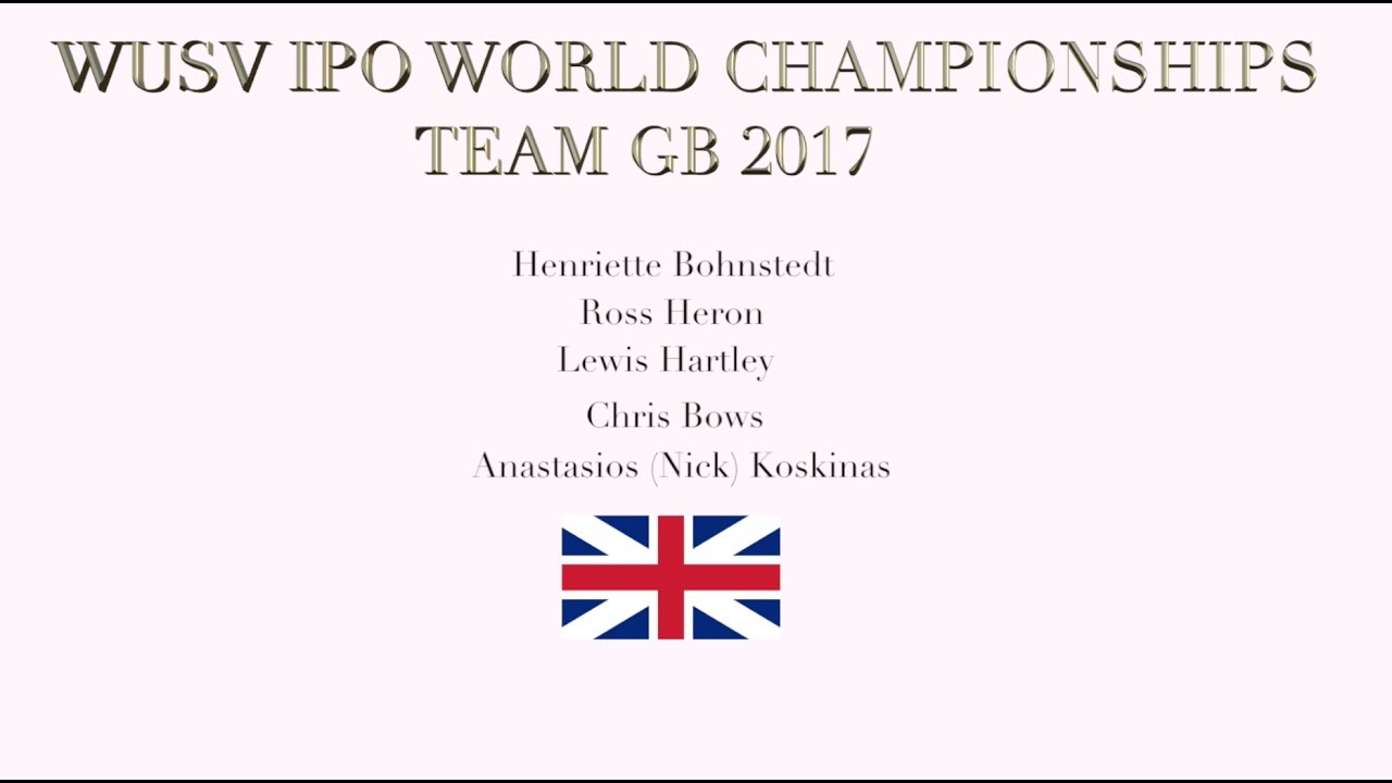 WUSV IPO WM 2017 Team GB