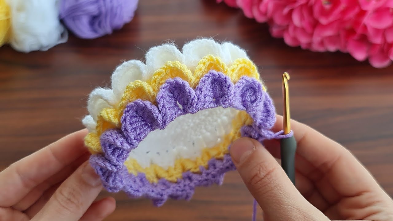 Wow!! super idea how to make eye catching crochet ✔ süper fikir göz alıcı tığ işi nasıl yapılır 🥰