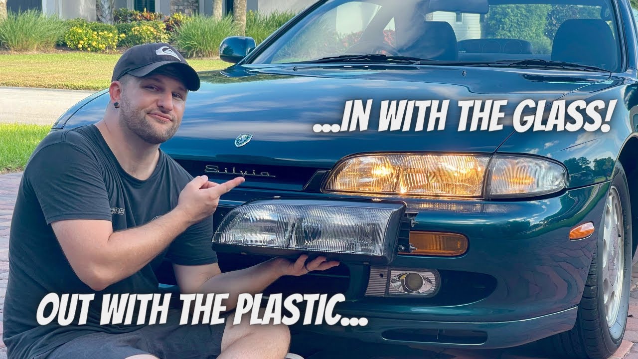 OEM Glass Headlights Install on the Zenki S14 Silvia!
