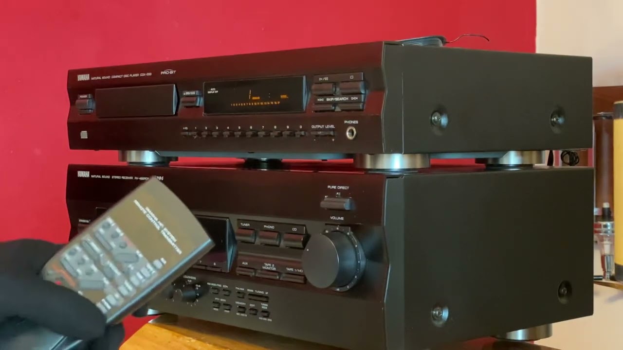 Yamaha RX-496RDS & Yamaha CDX-593  _ Natural Sound Stereo Receiver and CD Player