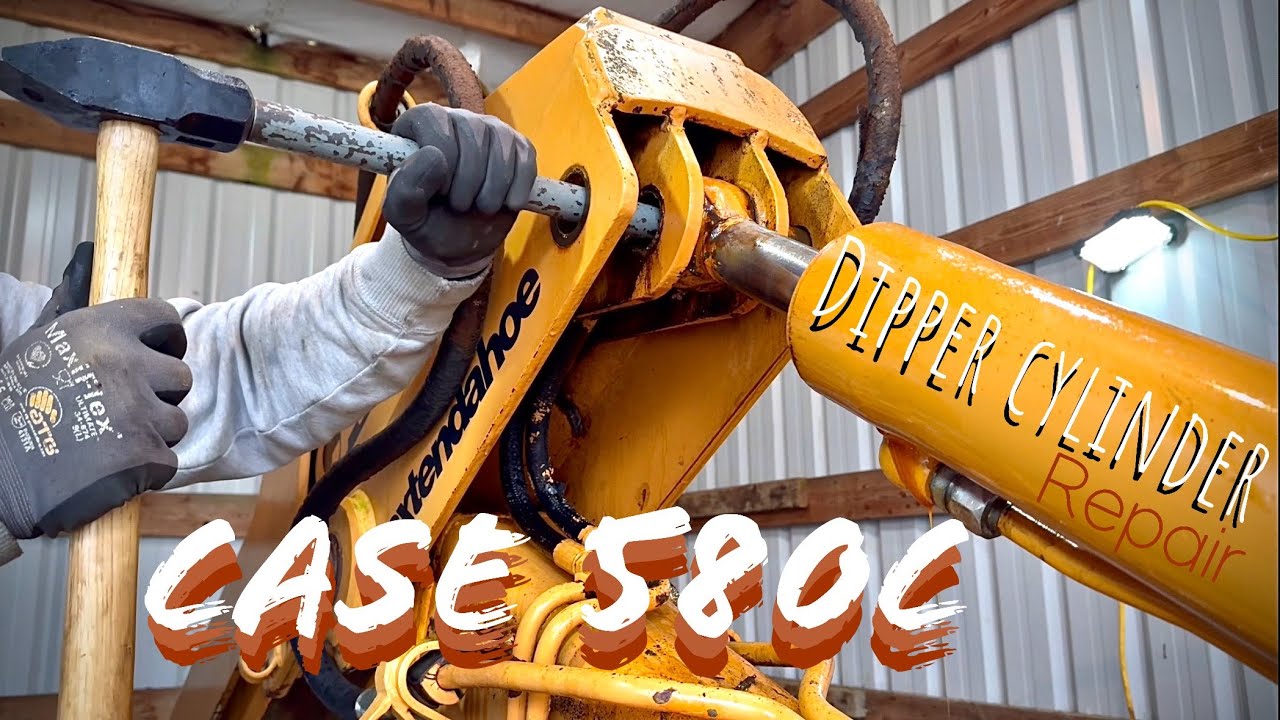 Dipper hydraulic cylinder repair