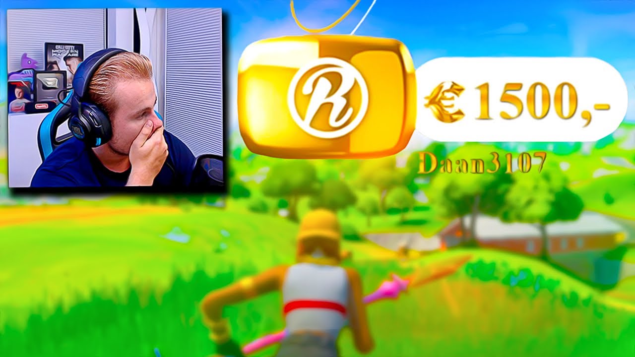 &euro;1500 DONATIE TIJDENS POTJE FORTNITE! 😱 - Fortnite Arena (Nederlands)