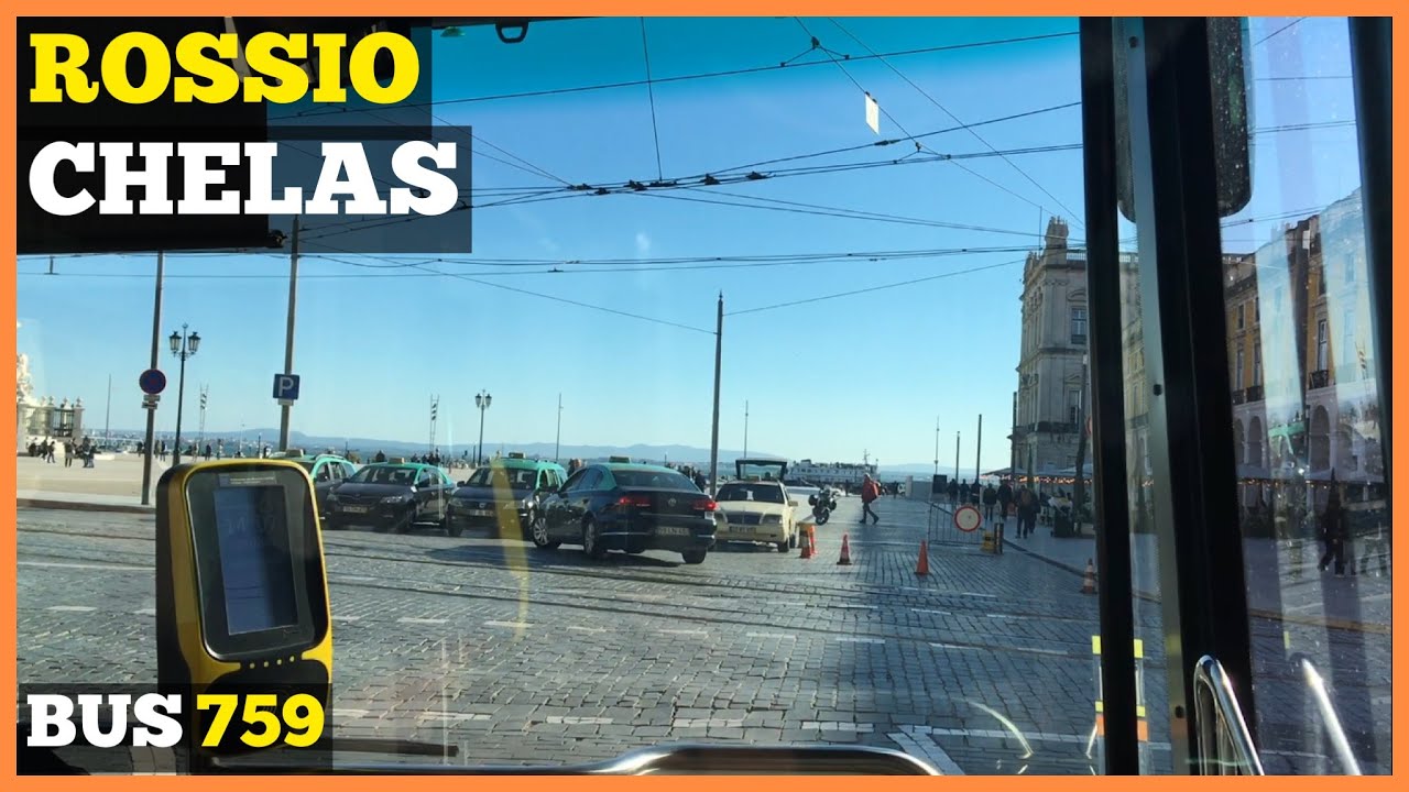 Lisbon, Bus 759 ride from Rossio to Chelas metro