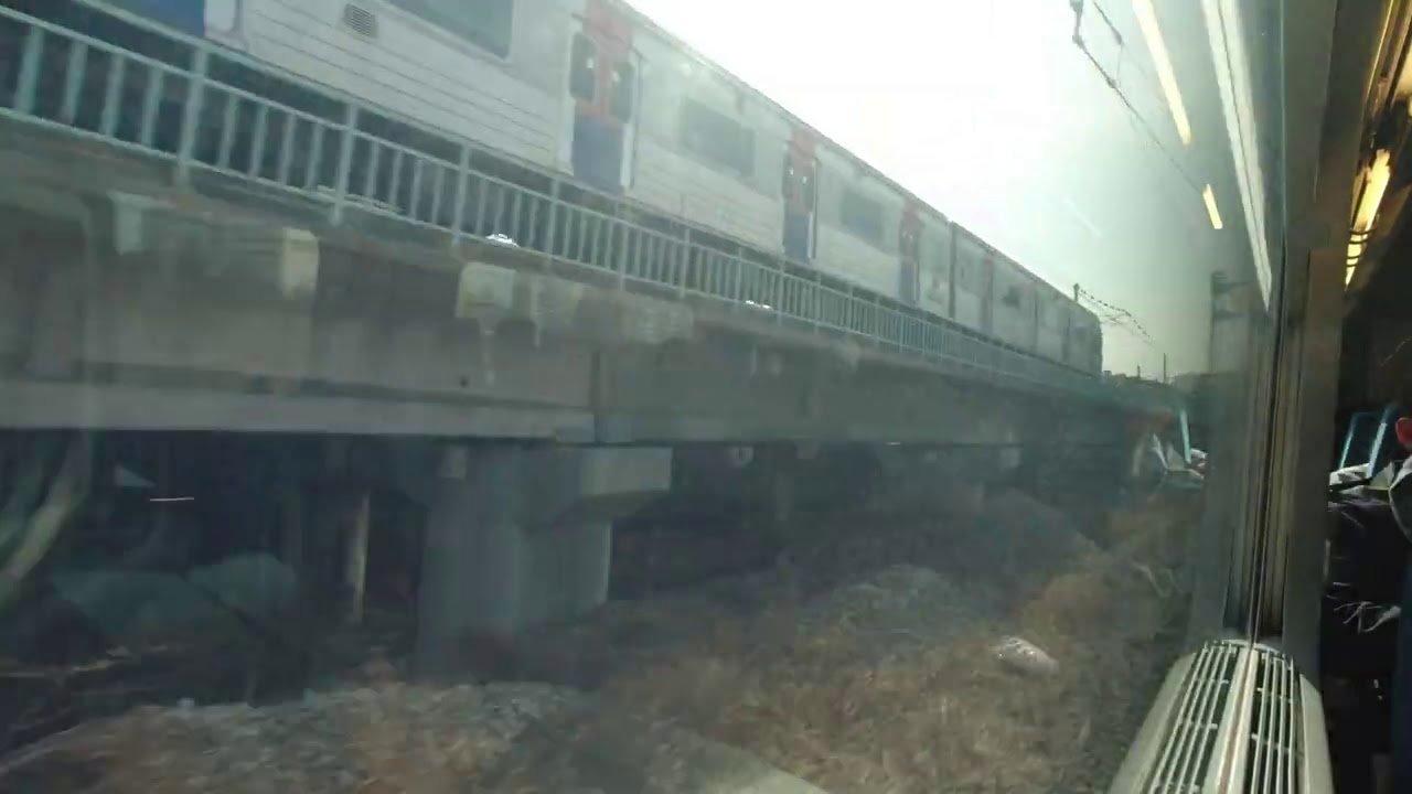 High Speed KTX Train Ride (No Talking, No Music) - Seoul to Busan, Korea