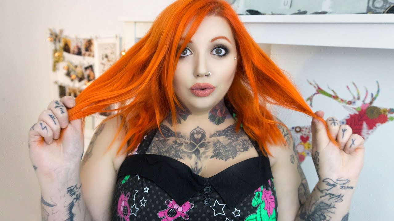 MI PELO NARANJA Los tintes que utilizo