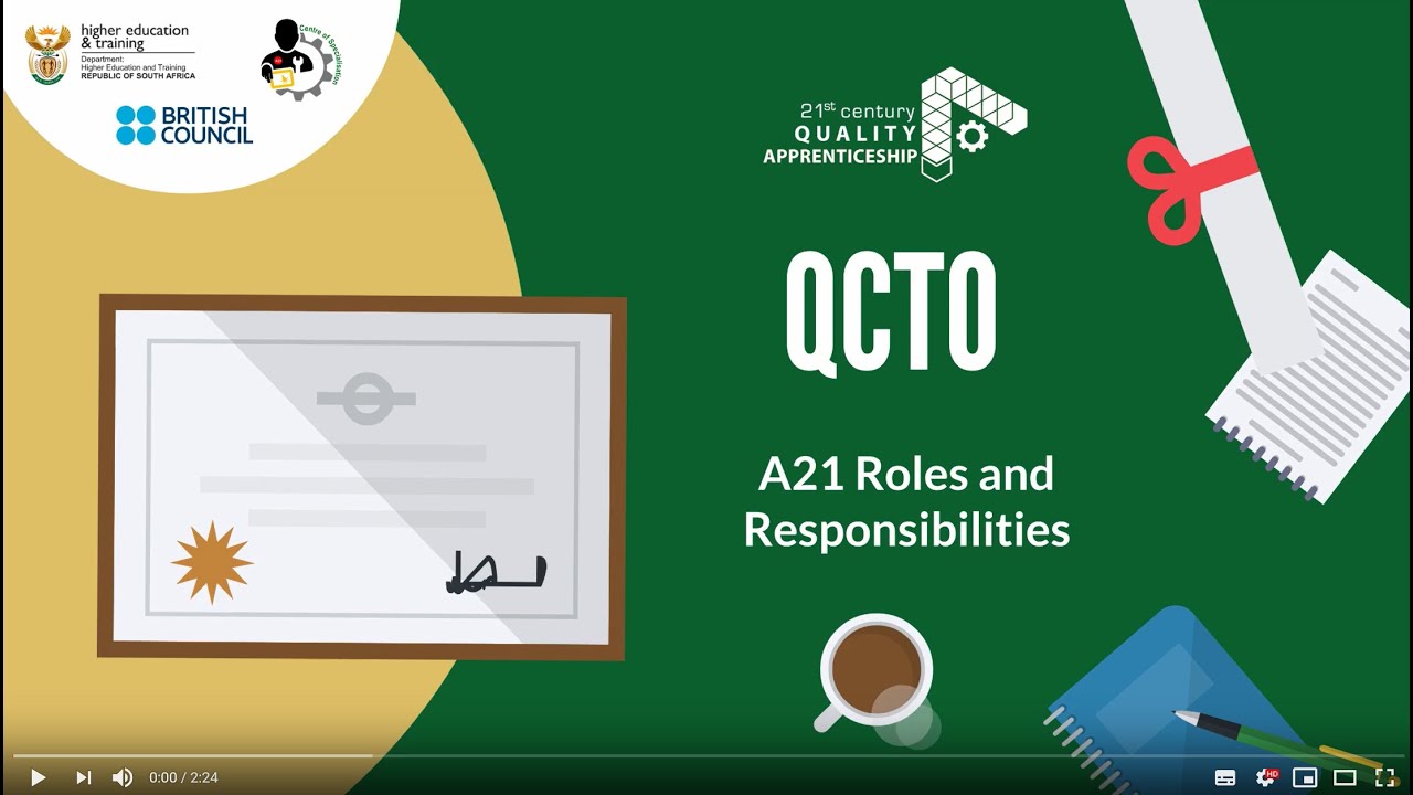 QCTO A21 Roles & Responsibilities
