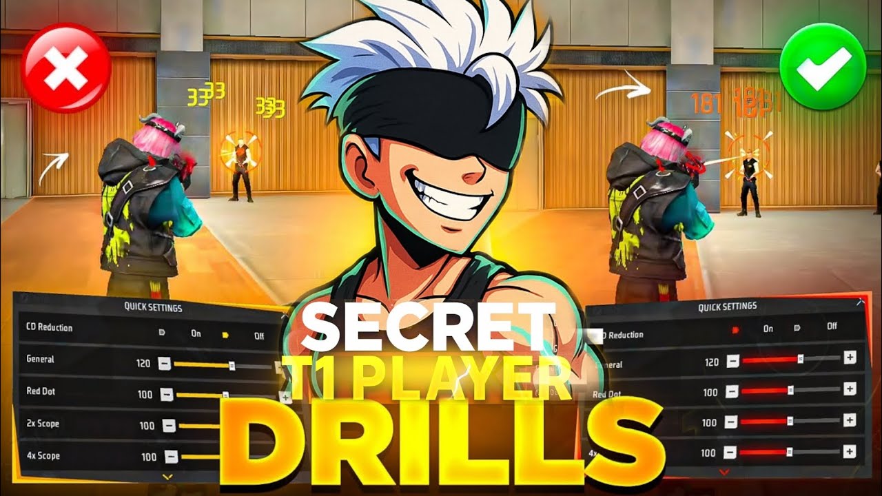 Learn 6 Years Of SECRET DRILLS 🤫 used by T1 PLAYERS☠️ in 6 Minutes 🏆 Free Fire