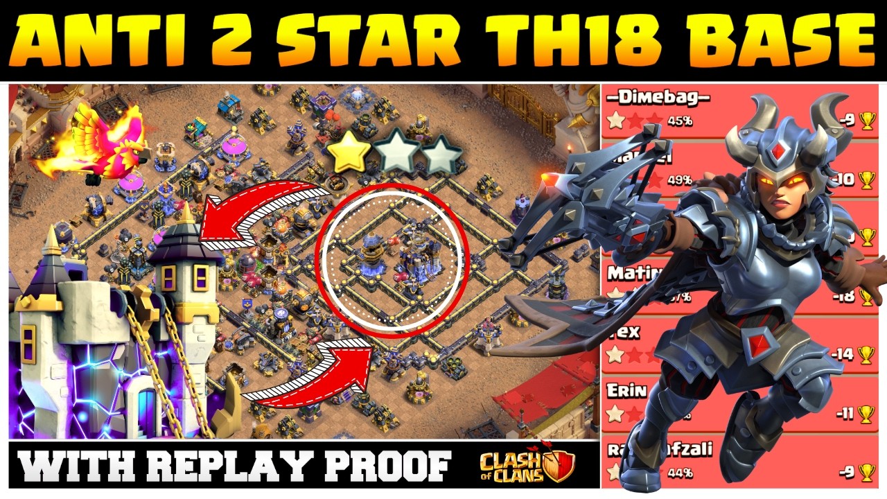 1-Star Defense: Best TH18 Electro33 Base Layout Revealed! | Only 1star Th18 War + League Base Link .