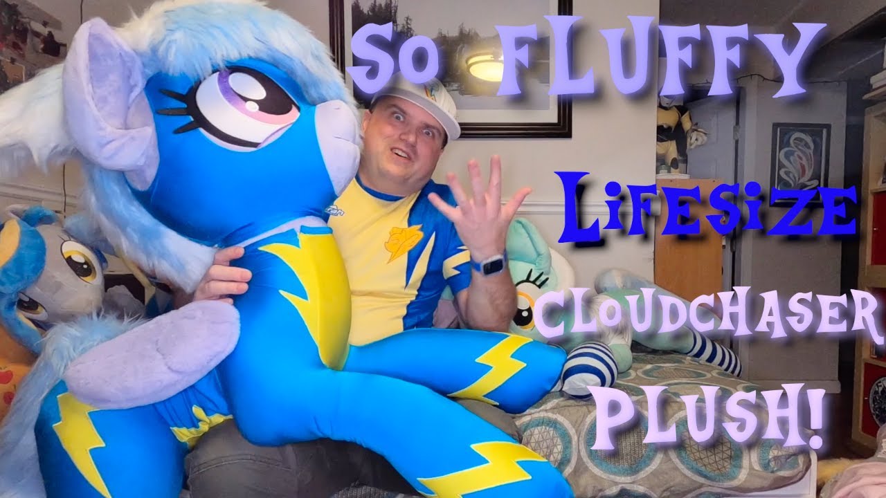 Lifesize MLP custom plush Wonderbolt Cloudchaser unboxing!