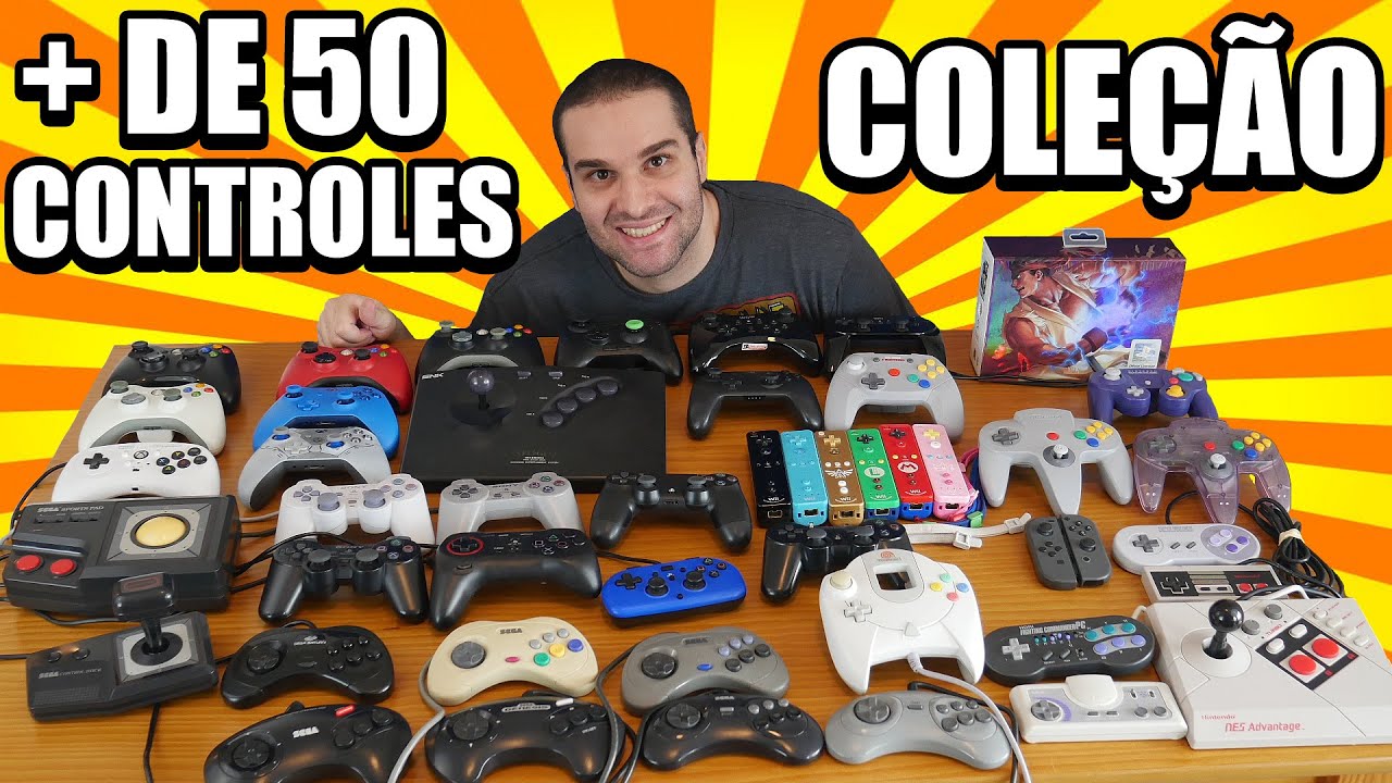 Minha Coleção De Controles / Mais De 50 Controles De Vários Consoles Diferentes