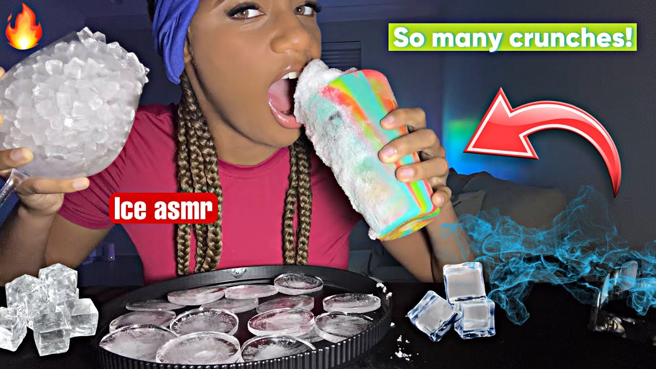 3 TYPES OF ICE! 🧊 Freezer frost, Pellet ice, & Ice Chips ! Ice Queen Asmr ❄️