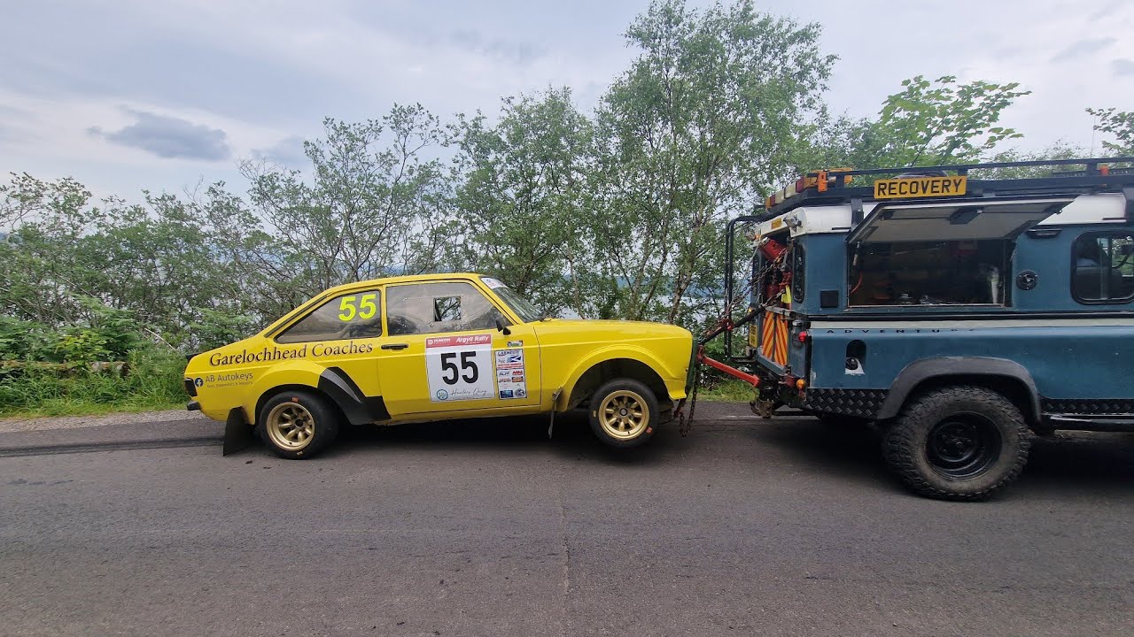 Argyll Rally 2025 Oyster Catcher 2 Crash