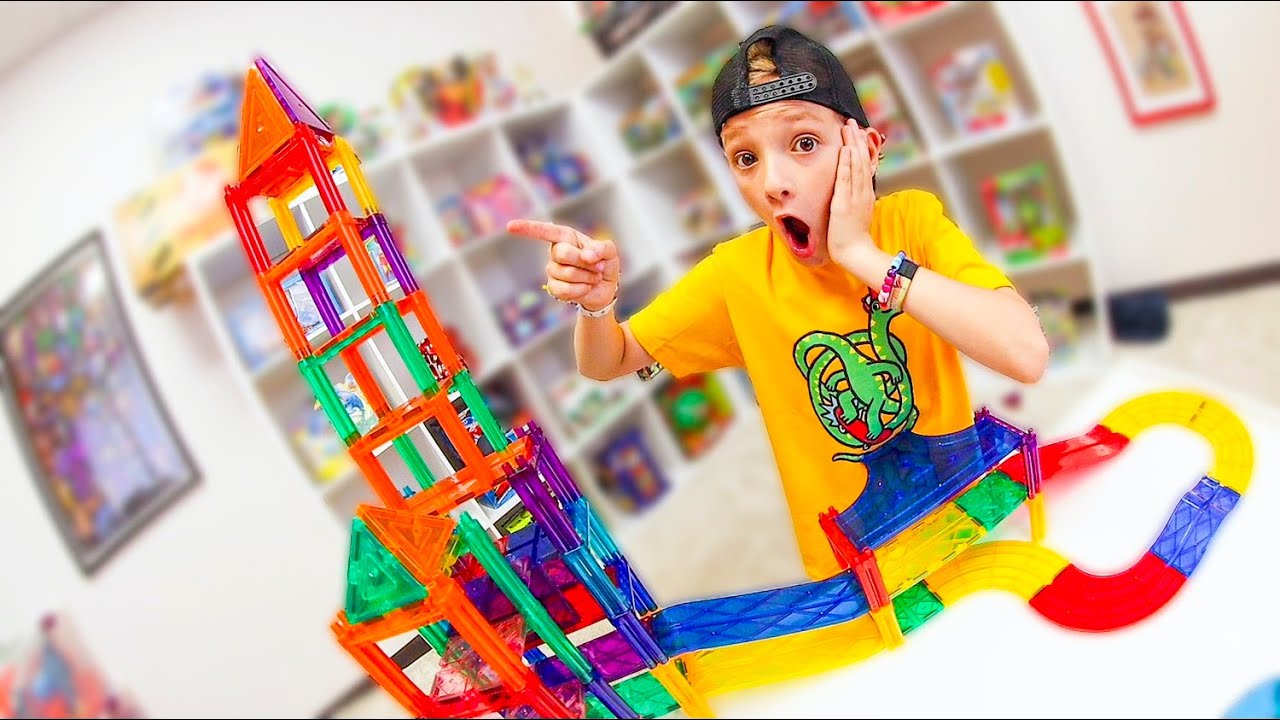 Father & Son BIGGEST MAGNET TOWER EVER ATTACK!