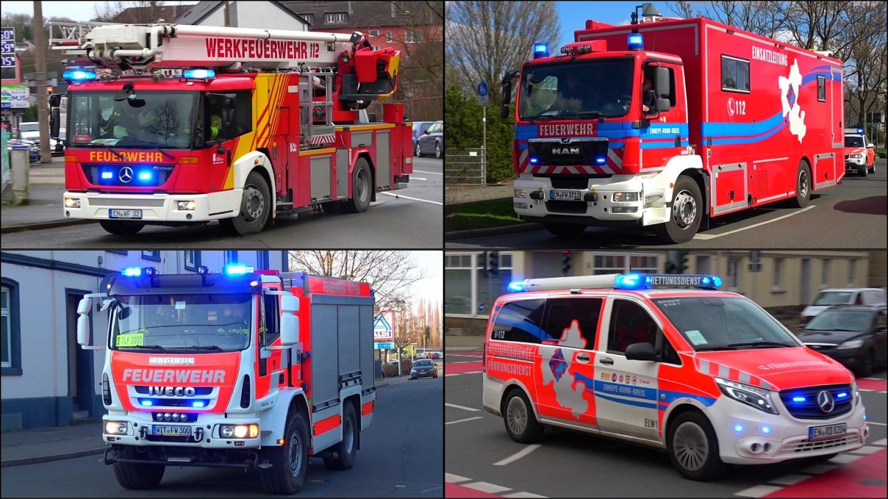 [WERKFEUERWEHR, ELW2 & FF-ALARM!] - Feuerwehr WITTEN | EINSATZFAHRTEN