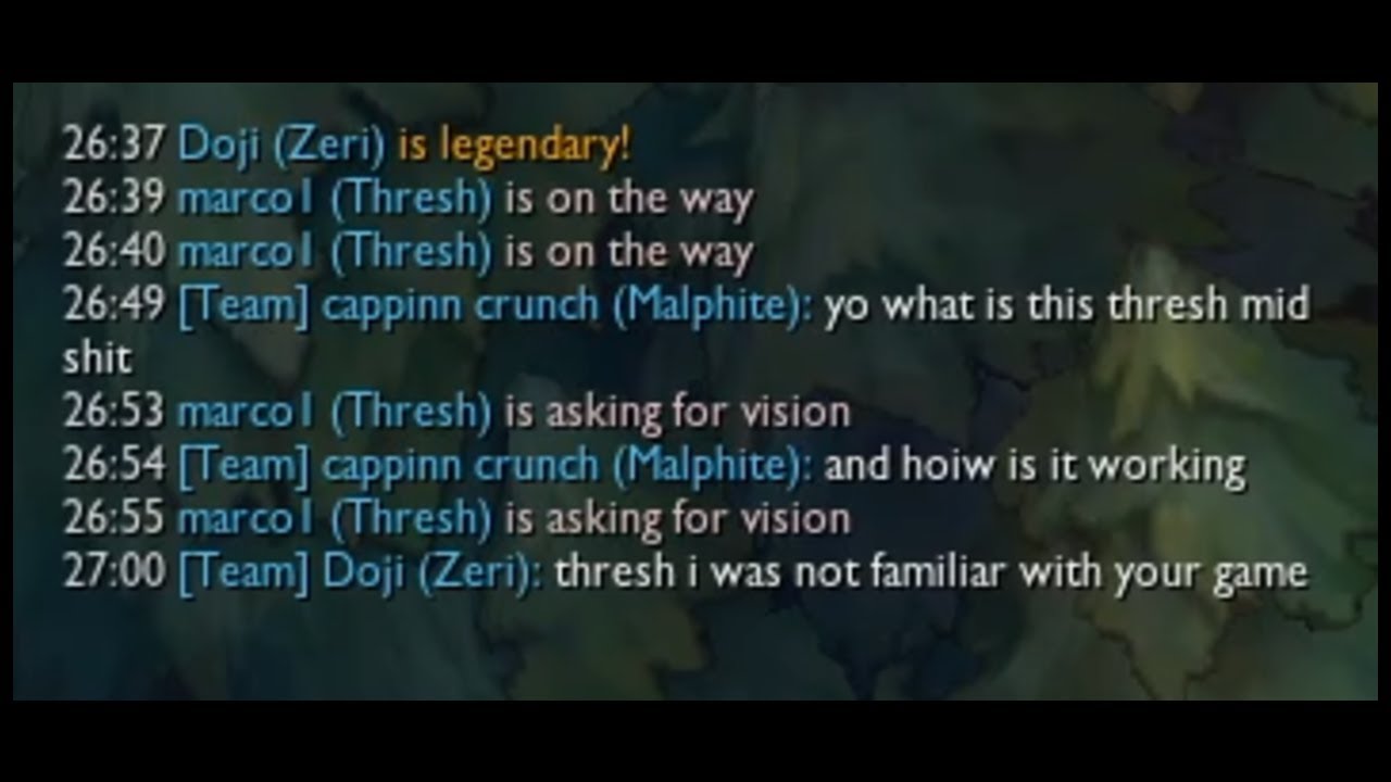 MARCO1 THRESH MID (it gets good after laning phase)