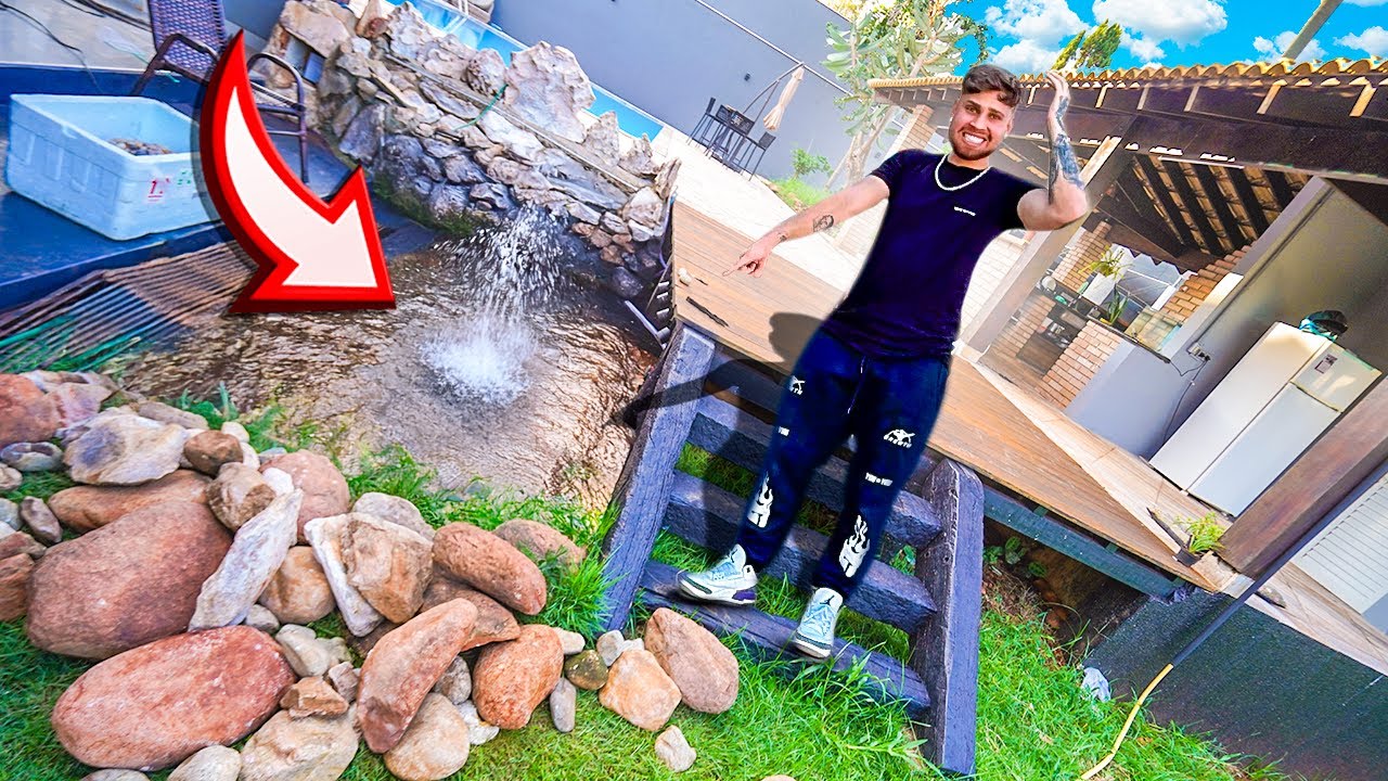SOCORRO MEU LAGO DE CARPAS ROMPEU E A ÁGUA SECOU 😭 OS PEIXES VÃO MORRER