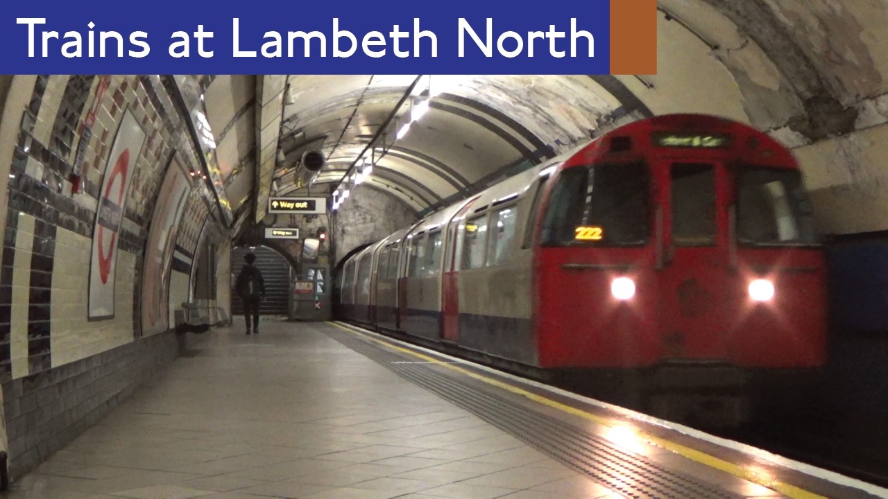 London Underground Bakerloo Line Trains At Lambeth North