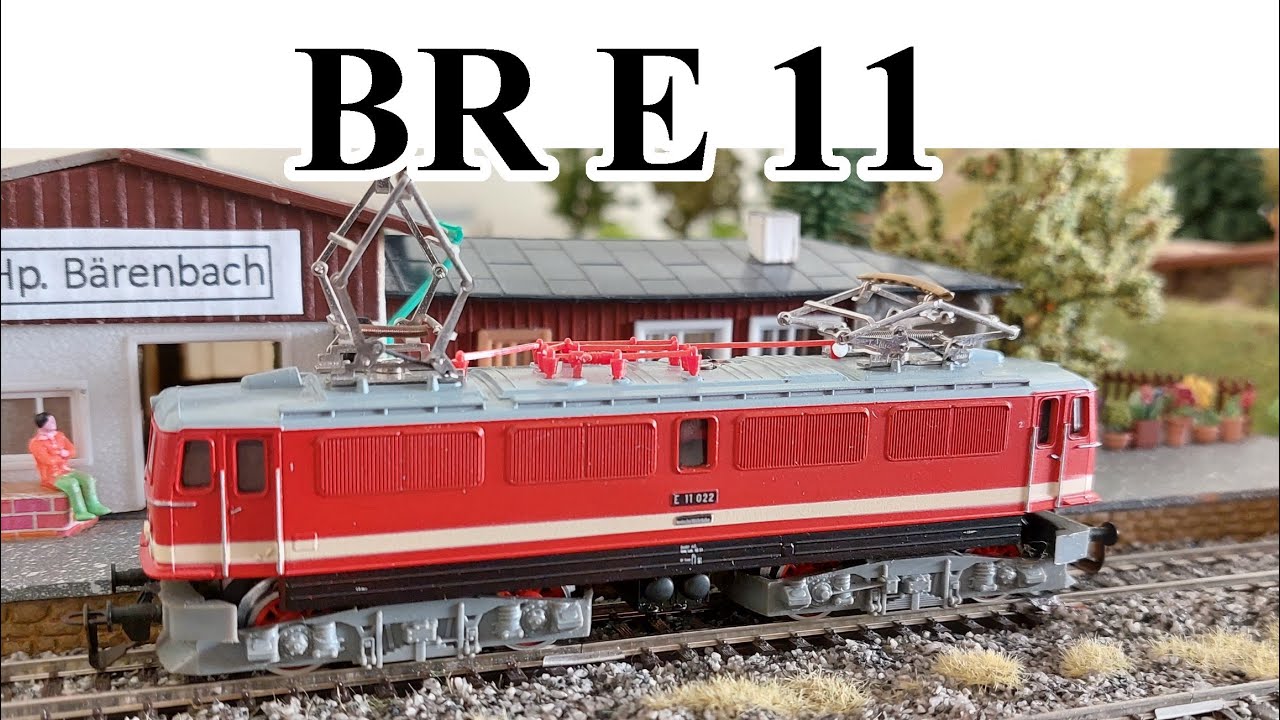 E-Lok DR BR E11  -  Spur TT  -  Modell und Wirklichkeit