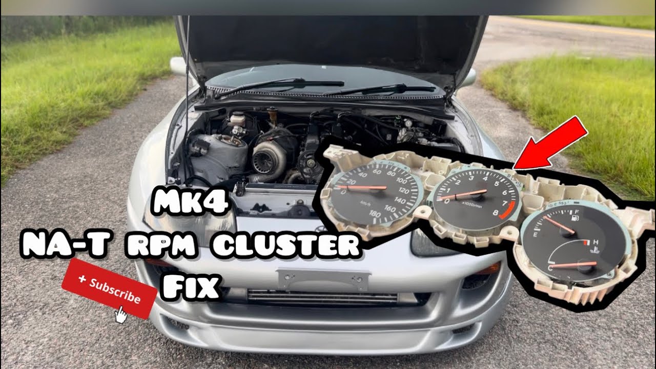 Mk4 Supra NA-T cluster rpm fix             #fypシ #share #viral #supra #mk4supra #fypシ゚viral