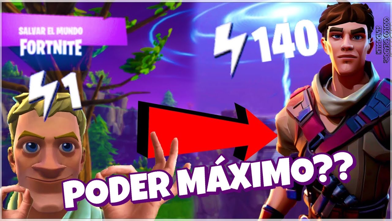 CUÁL ES EL ⚡PODER MÁXIMO⚡ en SALVAR EL MUNDO Y COMO CONSEGUIRLO? - Fortnite