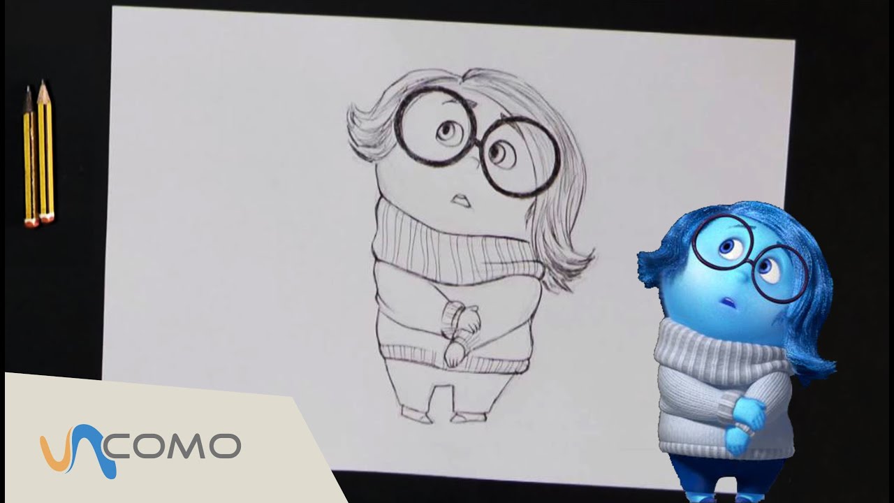 Dibujar Tristeza de Inside Out - Del Rev&eacute;s