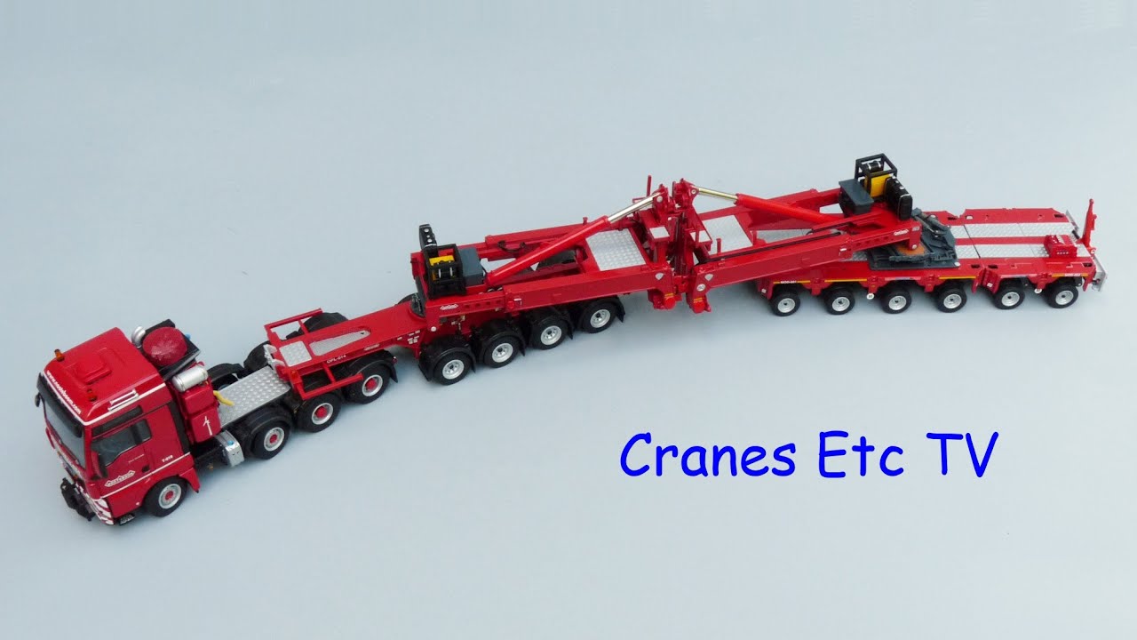 WSI Nooteboom MWT with Scheuerle Trailer by Cranes Etc TV