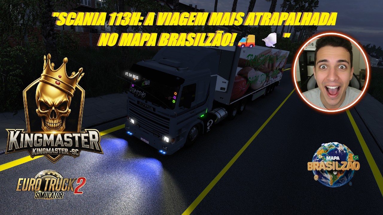 A VIAGEM MAIS ATRAPALHADA NO MAPA BRASILZÃO! 🚚💥#eurotrucksimulator2 #acelerado #gameplay #simulação