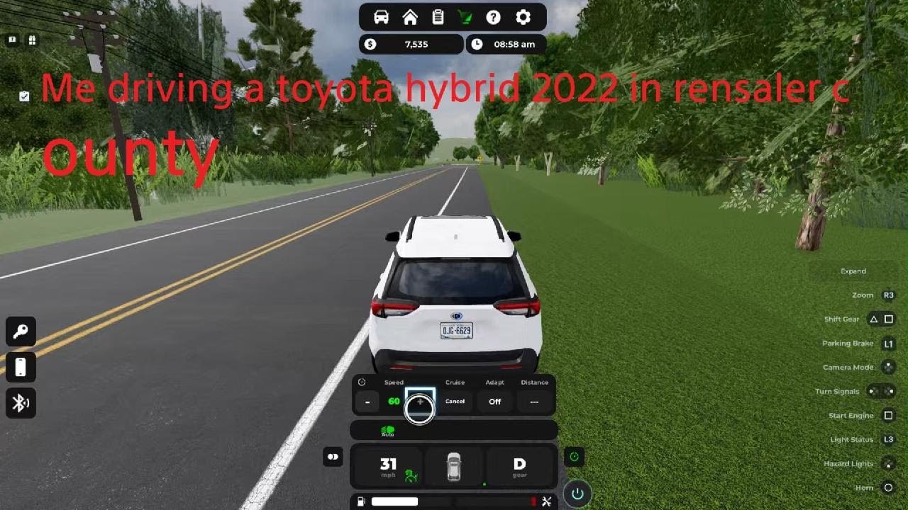 Playing Rensselaer county with my Toyota 2022 [hybride]