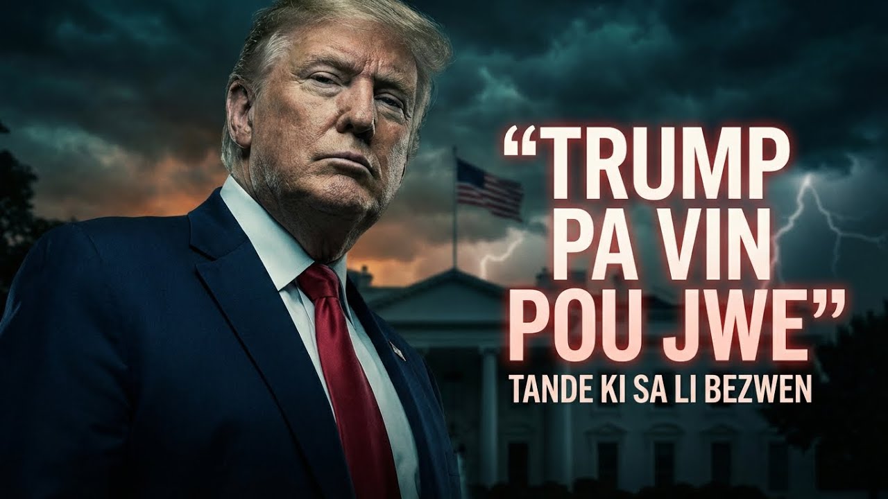 TRUMP PA VIN POU JWE TANDE KI SA LI BEZWEN ESKE LAP KAPAB / Marcus