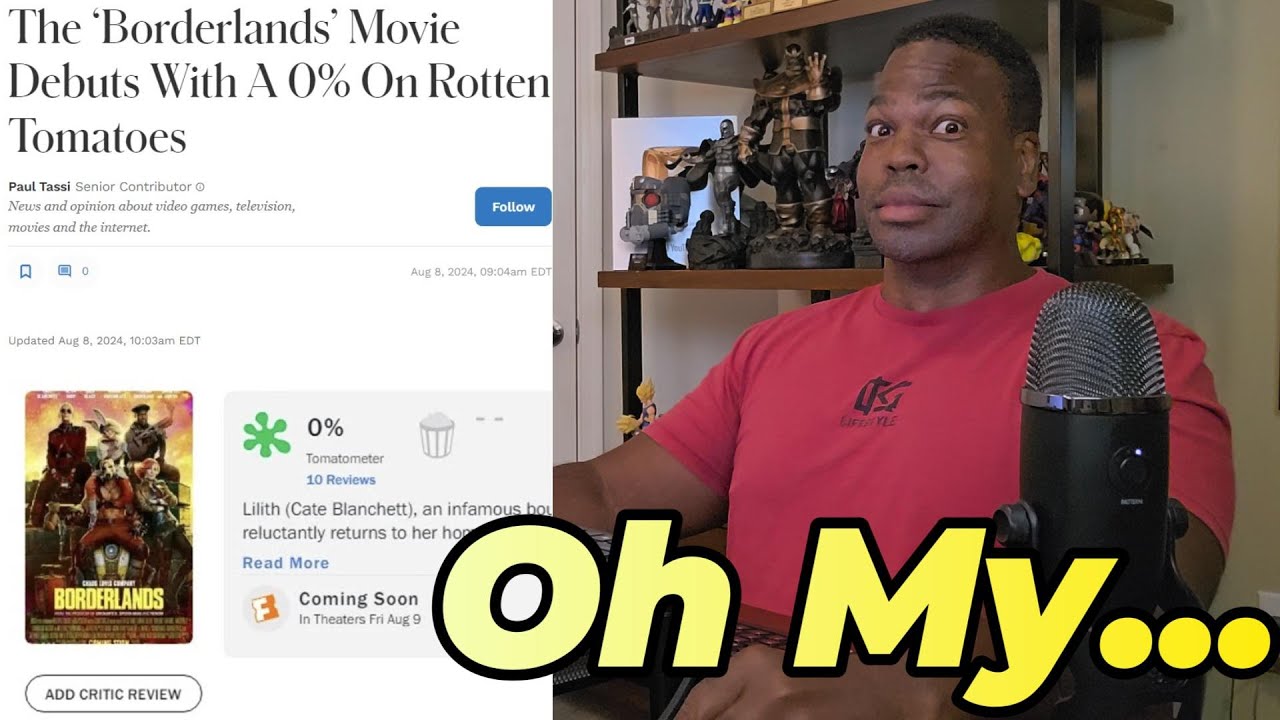 Borderlands Debuts at 0% on Rotten Tomatoes!