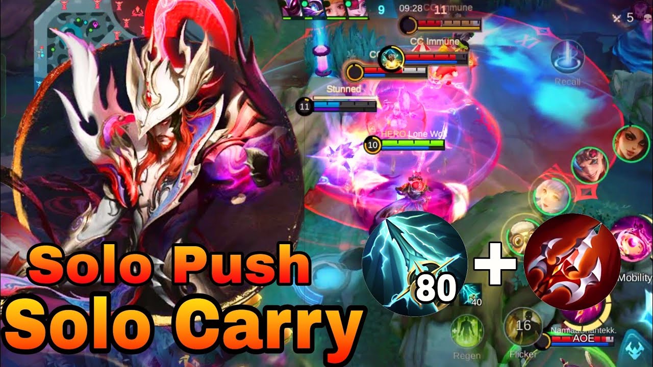 Clint Solo Carry Solo Push Gameplay Mobile Legends 