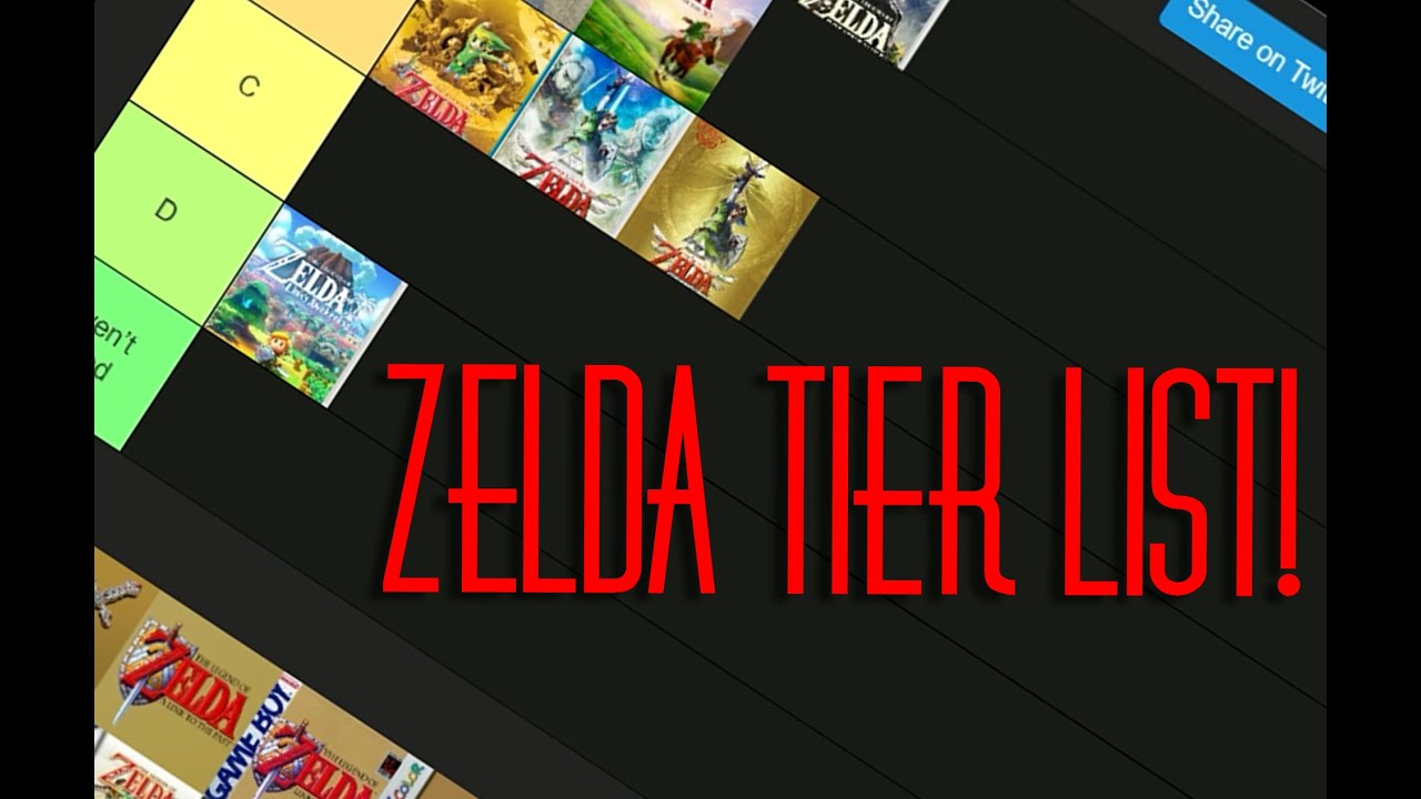 Zelda Teir List - ThePotatoMan1248